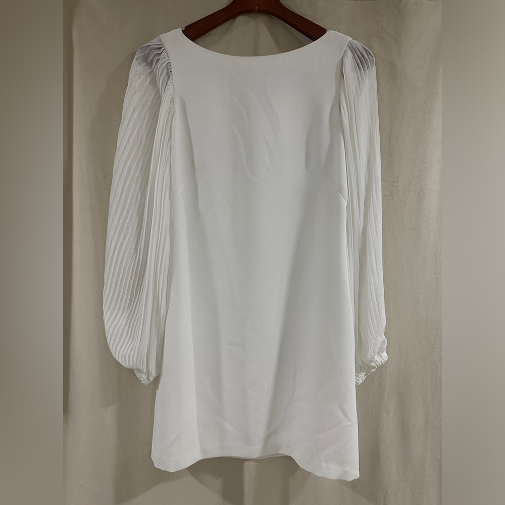 White House Black Market White Mini Shift Dress
